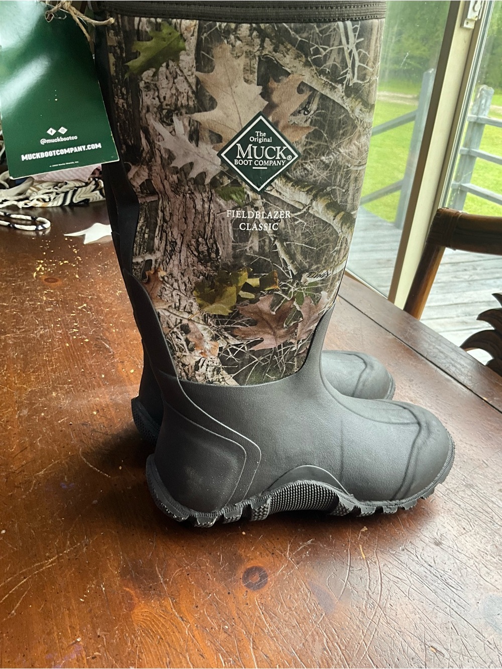 NWT men’s size 7 field blazer classic camo MUCK boots